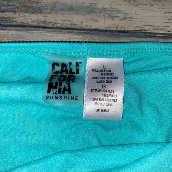 NWT California Sunshine Teal Bikini Bottoms - Picture 2 of 4